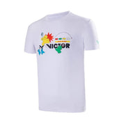 VICTOR Badminton T-Shirt T - 40033 A White Unisex - Gem Sports