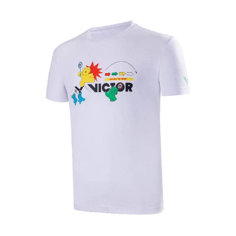 VICTOR Badminton T-Shirt T - 40033 A White Unisex - Gem Sports