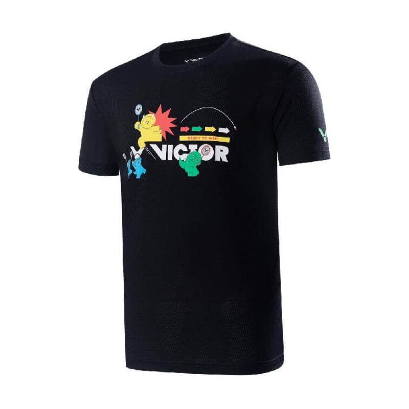 VICTOR Badminton T-Shirt T - 40033 C Black Unisex - Gem Sports