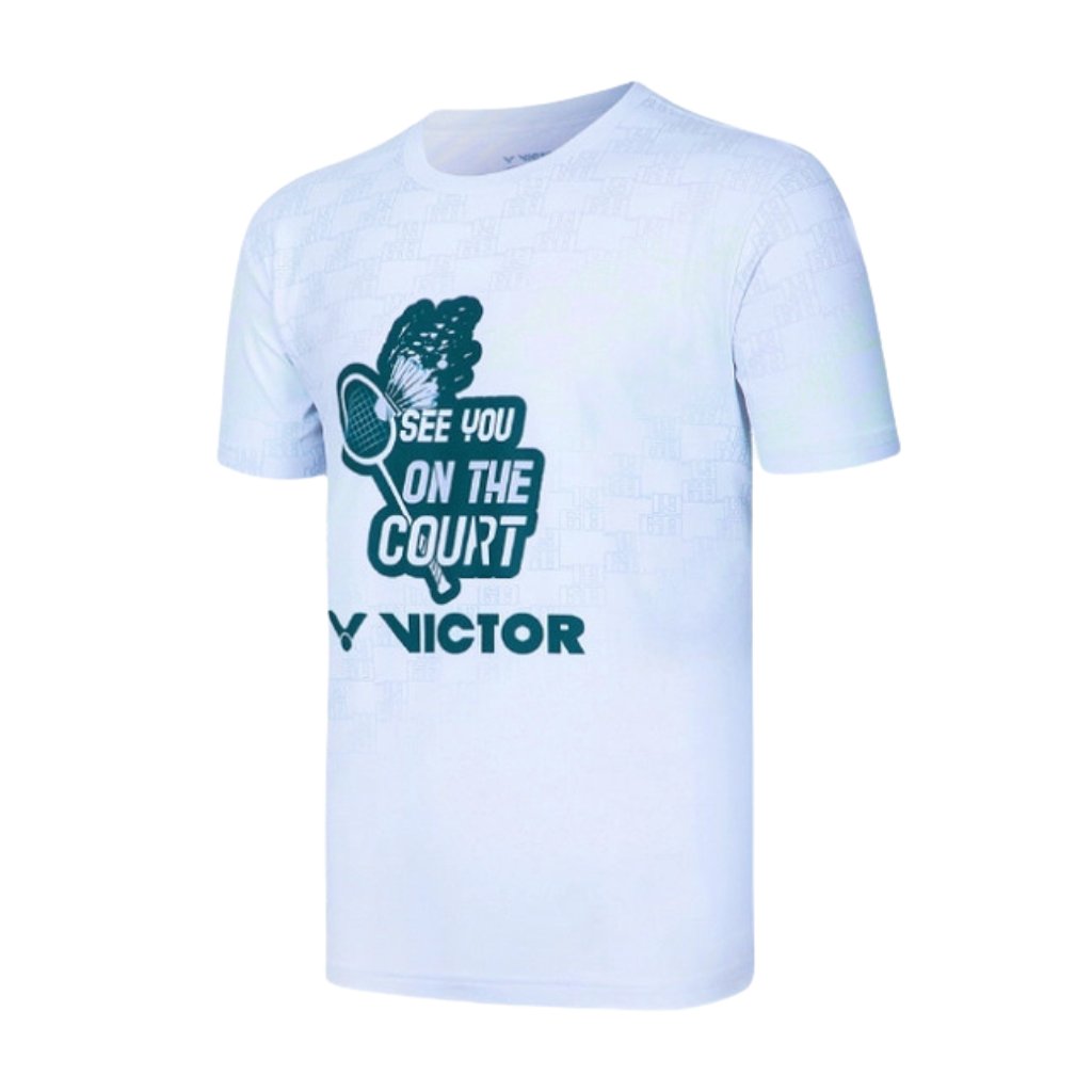 VICTOR Badminton T-Shirt T - 45016 L White Unisex - Gem Sports