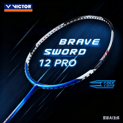 VICTOR Brave Sword 12 Pro (Midnight Blue) Badminton Racquet – Unstrung & Free Grip - Gem Sports