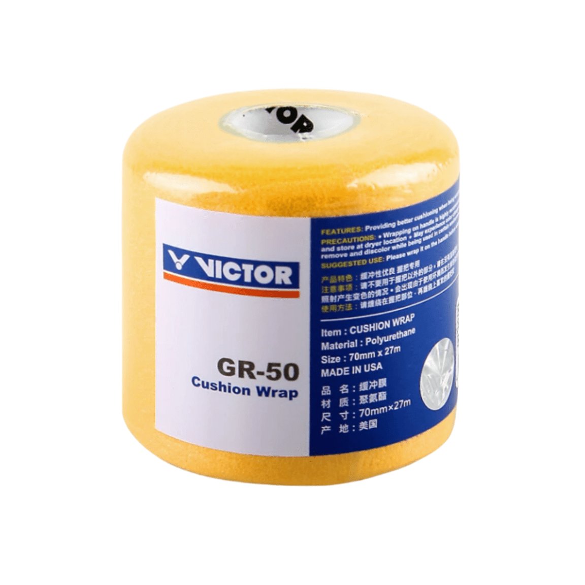 VICTOR Cushion Wrap 27m GR50 Multiple Colors - Gem Sports