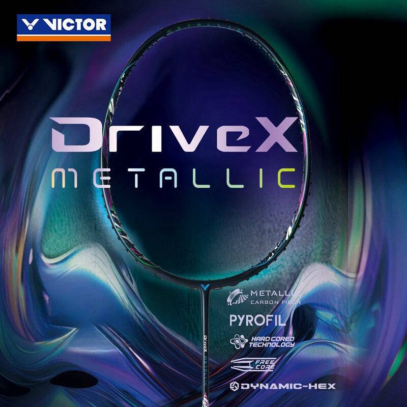 VICTOR DriveX Metallic Badminton Racquet 4U(83g)G5 - Gem Sports