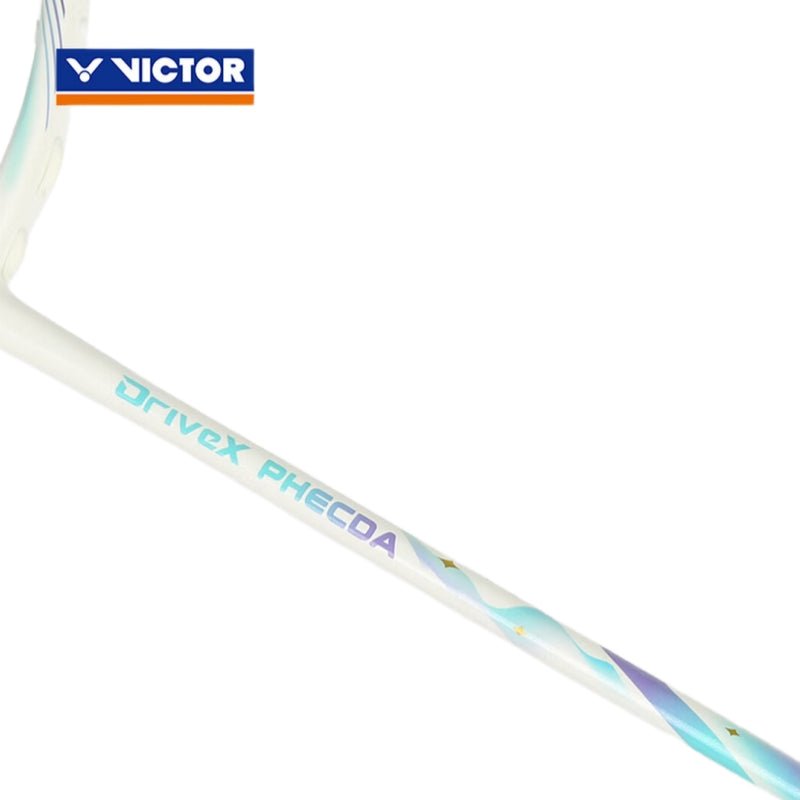 VICTOR DriveX PHECDA (White) 4U/G5 Badminton Racquet – Unstrung & Free Grip - Gem Sports