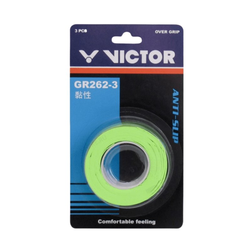 VICTOR GR262 - 3 Badminton Overgrip (3 Wraps) Multiple Colors - Gem Sports