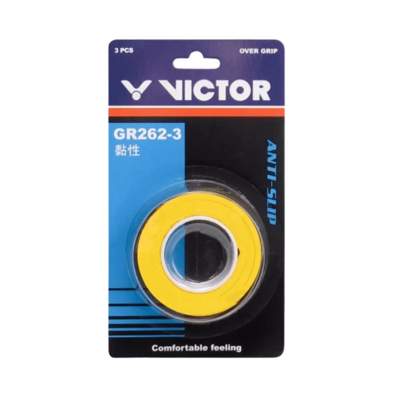 VICTOR GR262 - 3 Badminton Overgrip (3 Wraps) Multiple Colors - Gem Sports