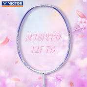 VICTOR JetSpeed 12F TD (T - Violet) 4U/G5 Badminton Racquet – Unstrung & Free Grip - Gem Sports