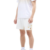 VICTOR LZJ Limited Unisex Knitted Shorts R - 55201 AW - White/Gold - Gem Sports