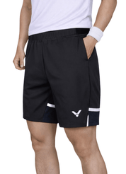 VICTOR LZJ Limited Unisex Knitted Shorts R - 55201 C - Black - Gem Sports