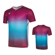 VICTOR LZJ Limited Unisex Knitted T-Shirt T - 55002 D - Maroon - Gem Sports