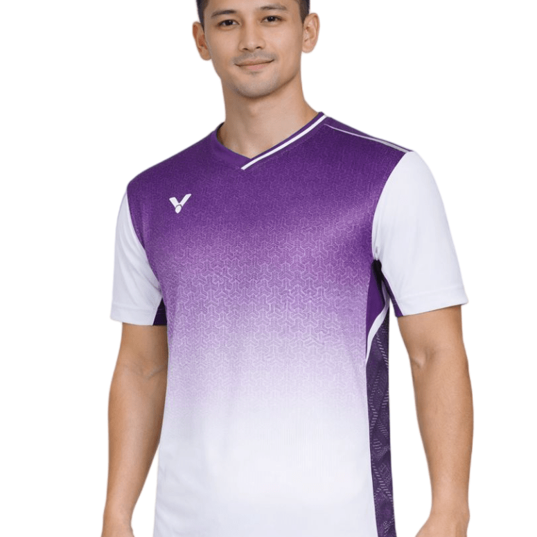 VICTOR LZJ Limited Unisex Knitted T-Shirt T - 55002 J - Purple - Gem Sports