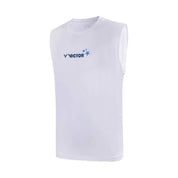 VICTOR Men's Sleeveless Shirt T - 40025 A White - Gem Sports