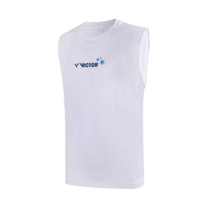 VICTOR Men's Sleeveless Shirt T - 40025 A White - Gem Sports