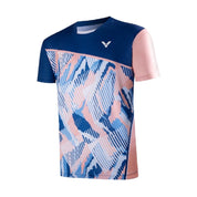 VICTOR Men's Sports T-Shirt T - 40011 F Blue/Pink - Gem Sports