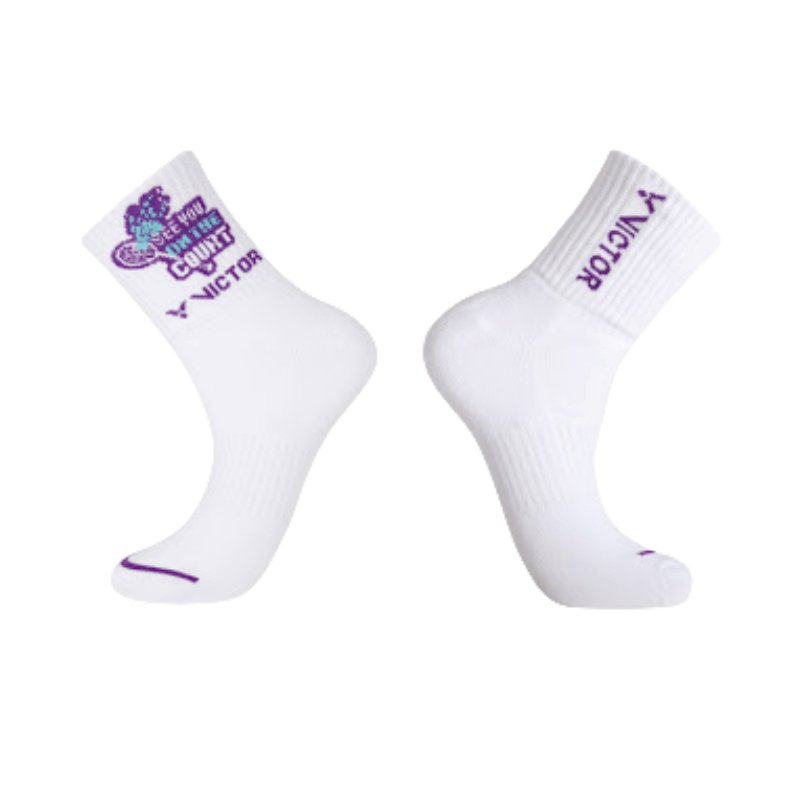 VICTOR Sports Socks SK1013 A White - Gem Sports