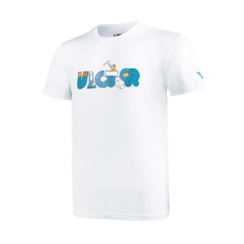 VICTOR Sports T-Shirt T - 20047 A White Unisex - Gem Sports