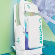 VICTOR TAI TZU YING Tribute Collection Long Backpack BR5833TTY AR - Bright White/Cockatoo Green - Gem Sports