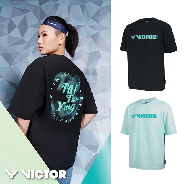 VICTOR TAI TZU YING Tribute Collection T-Shirt T - 50005TTY C - Black Unisex - Gem Sports