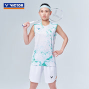 VICTOR TAI TZU YING Tribute Collection Tournament Sleeveless Shirt T - 50004 G - Tiffany Green Unisex - Gem Sports