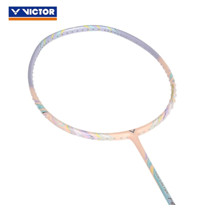 VICTOR Thruster HMR - L Jelly (Light Blue/Pastel) Badminton Racquet – Unstrung & Free Grip - Gem Sports