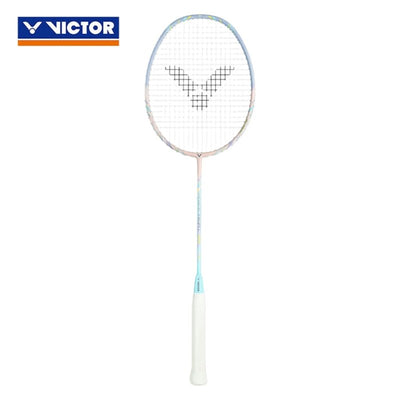 VICTOR Thruster HMR - L Jelly (Light Blue/Pastel) Badminton Racquet – Unstrung & Free Grip - Gem Sports