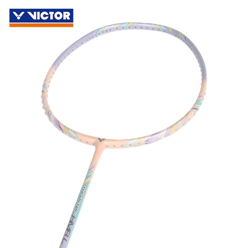 VICTOR Thruster HMR - L Jelly (Light Blue/Pastel) Badminton Racquet – Unstrung & Free Grip - Gem Sports