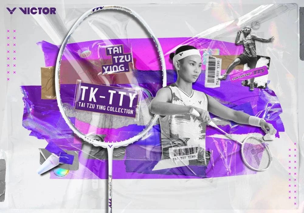 VICTOR Thruster TTY A Tai Tzu Ying Edition (White) Badminton Racquet TK - TTY A - Gem Sports