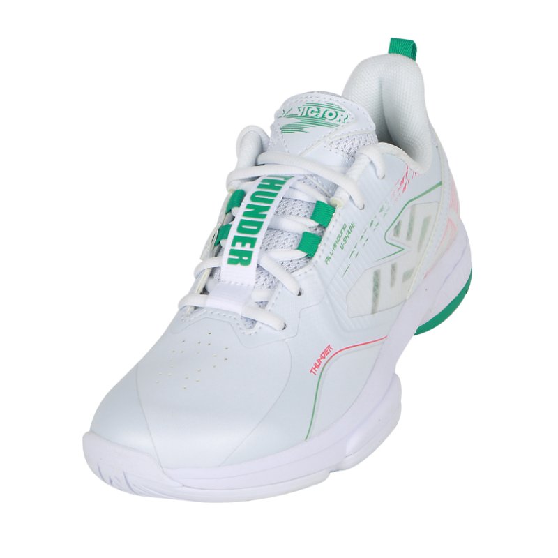 VICTOR Thunder Plus Badminton Shoes A - White UNISEX - Gem Sports