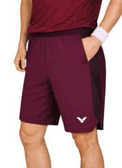 VICTOR Tournament Series Unisex Knitted Shorts R - 55200 D - Maroon - Gem Sports