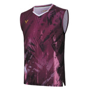 VICTOR Tournament Series Unisex Knitted Sleeveless Top T - 55001 D - Maroon - Gem Sports