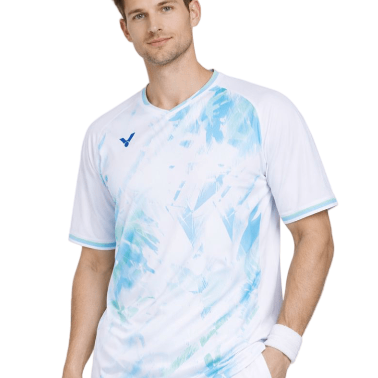VICTOR Tournament Series Unisex Knitted T-Shirt T - 55000 A - White - Gem Sports