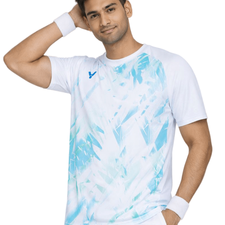 VICTOR Tournament Series Unisex Knitted T-Shirt T - 55000TD A - White (Fan Edition) - Gem Sports