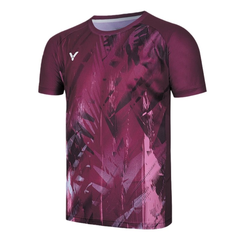 VICTOR Tournament Series Unisex Knitted T-Shirt T - 55000TD D – Maroon (Fan Edition) - Gem Sports