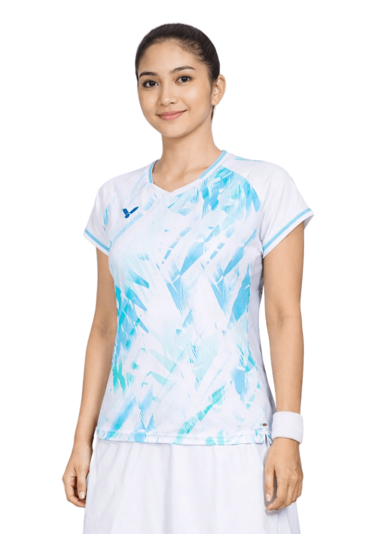 VICTOR Tournament Series Women's Knitted T-Shirt T - 56000 A - White - Gem Sports