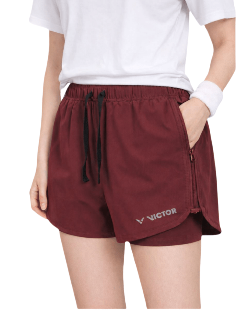 VICTOR Training Series Women's Shorts R - 56201 D - Maroon - Gem Sports