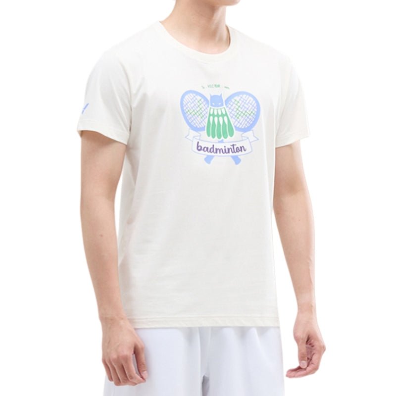 VICTOR Training Unisex T-Shirt T - 55008 A - White - Gem Sports