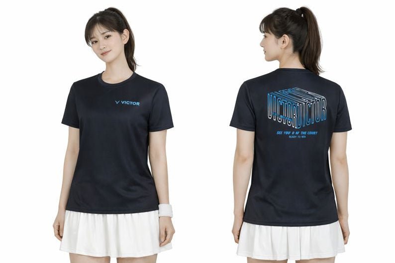 VICTOR Training Unisex T-Shirt T - 55010 C - Black - Gem Sports