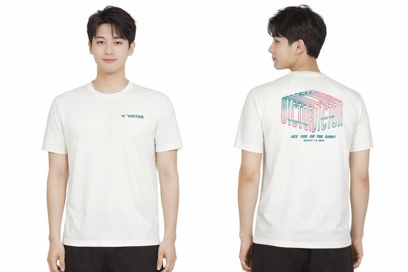 VICTOR Training Unisex T-Shirt T - 55010 L - Beige - Gem Sports