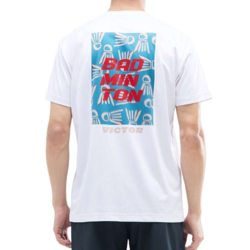 VICTOR Training Unisex T-Shirt T - 55012 A - White - Gem Sports