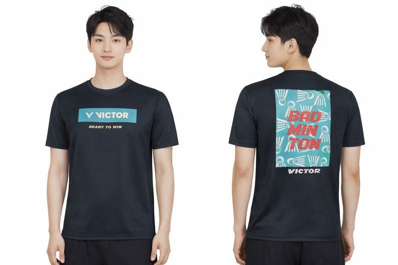 VICTOR Training Unisex T-Shirt T - 55012 C - Black - Gem Sports