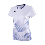 VICTOR Women's Sports T-Shirt T - 41012 A White - Gem Sports