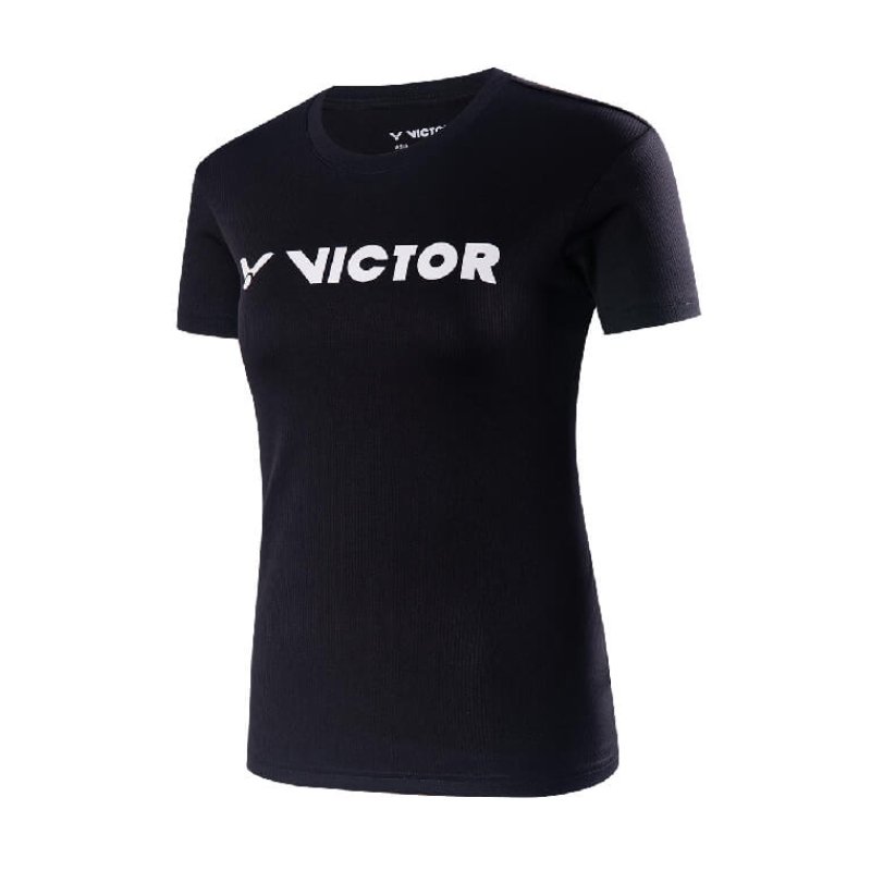 VICTOR Women's Sports T-Shirt T - 41050 C Black - Gem Sports