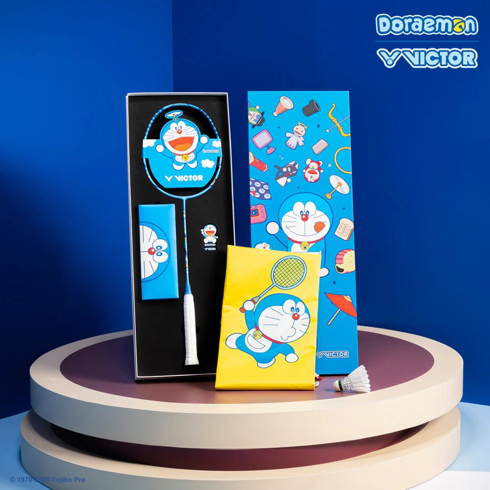 VICTOR x Doraemon Badminton Racquet Gift Box (DX - DRM - GB) 4U/G5 UNSTRUNG - Gem Sports