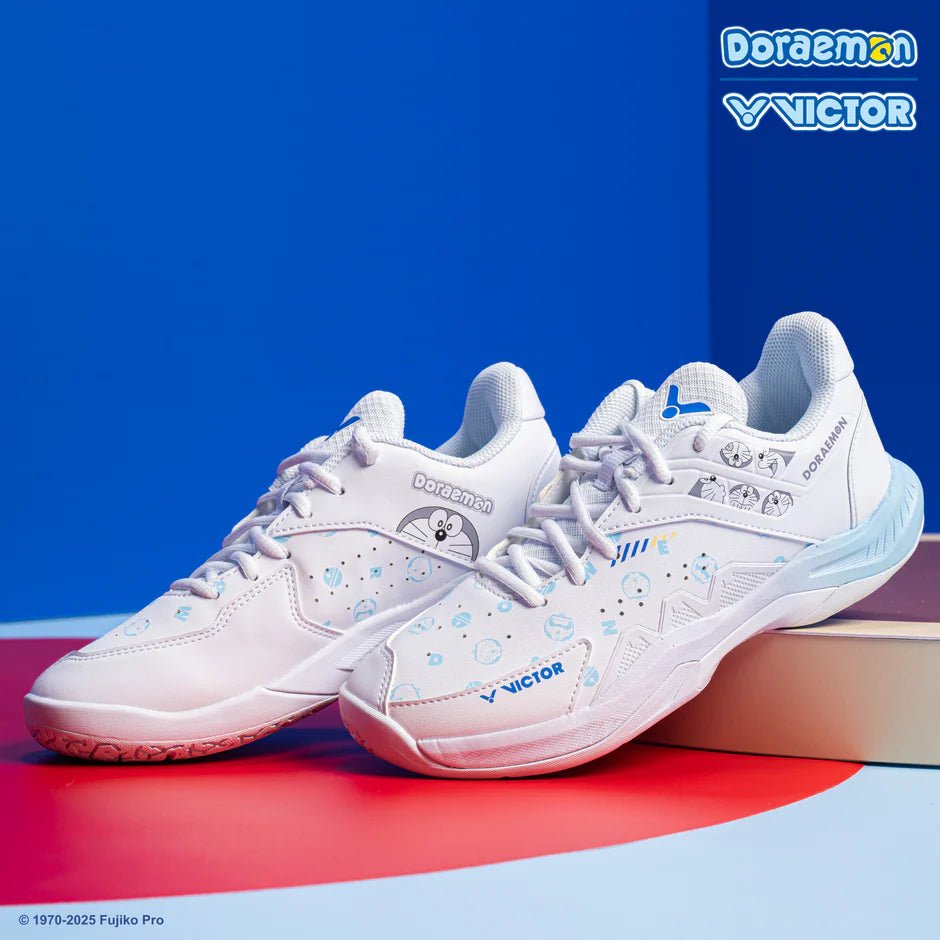 VICTOR x Doraemon Badminton Shoes UNISEX P - DRM - A White - Gem Sports