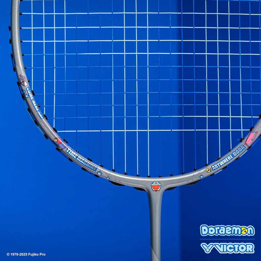 VICTOR x Doraemon Thruster DRM - H Badminton Racquet Charcoal Gray (TK - DRM - H) UNSTRUNG - Gem Sports