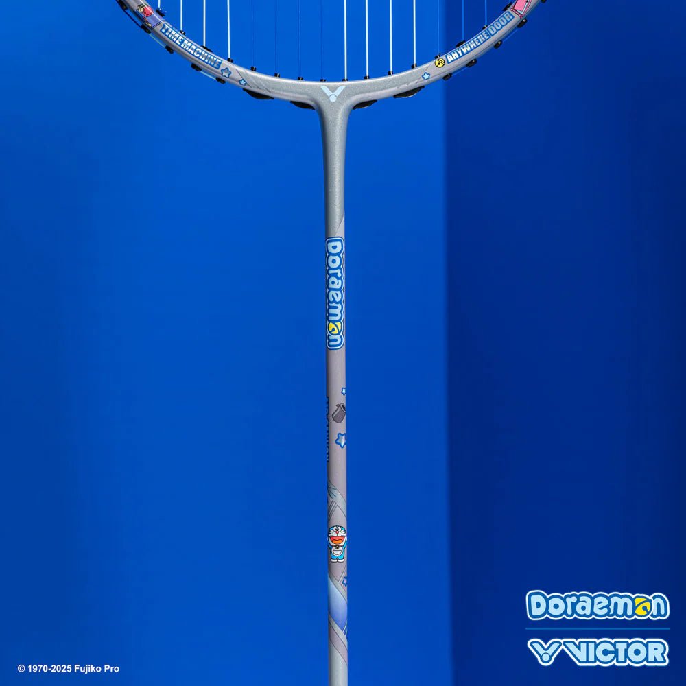 VICTOR x Doraemon Thruster DRM - H Badminton Racquet Charcoal Gray (TK - DRM - H) UNSTRUNG - Gem Sports