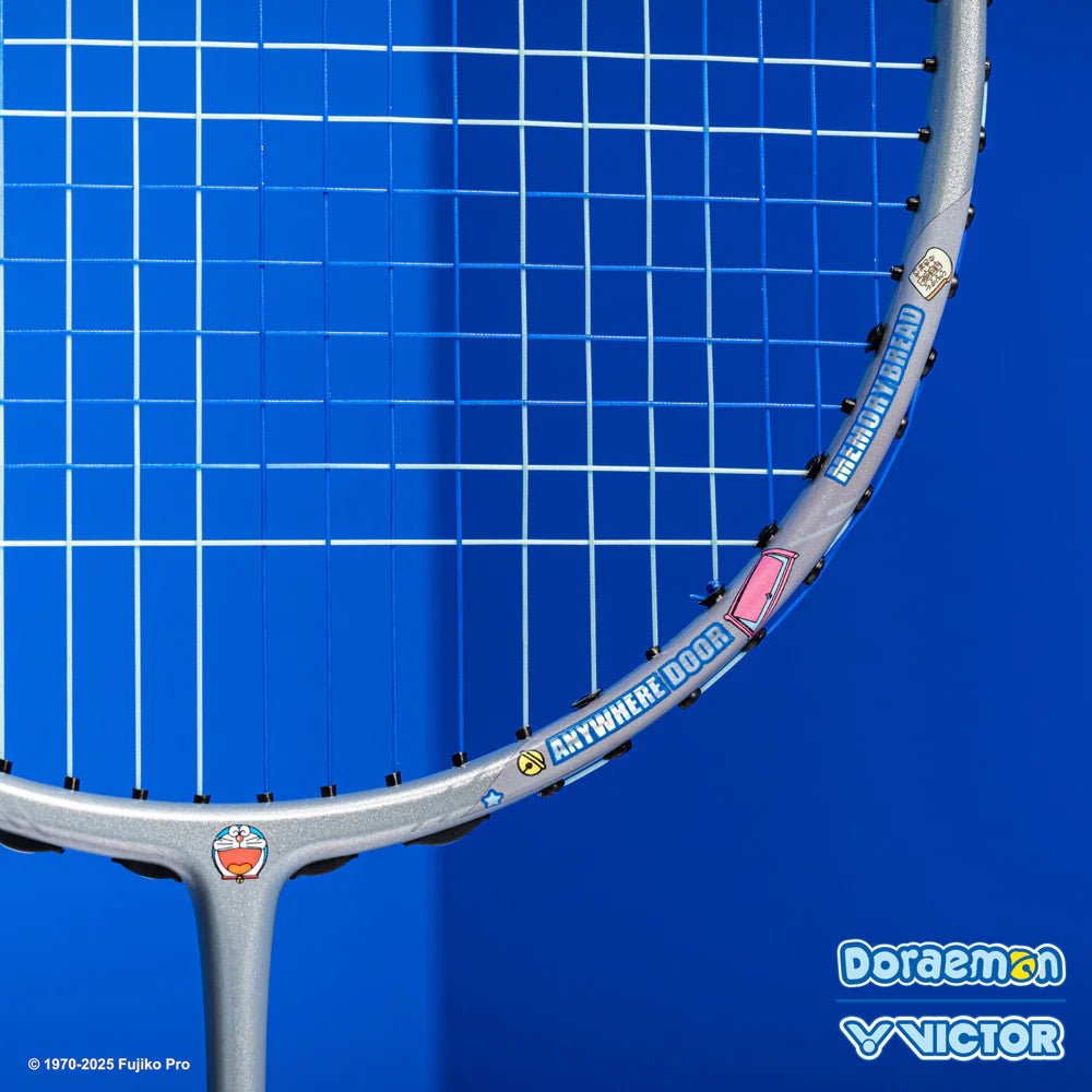 VICTOR x Doraemon Thruster DRM - H Badminton Racquet Charcoal Gray (TK - DRM - H) UNSTRUNG - Gem Sports