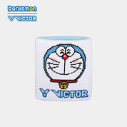 VICTOR x Doraemon Wrist Band SP507DRM White/Light Blue - Gem Sports