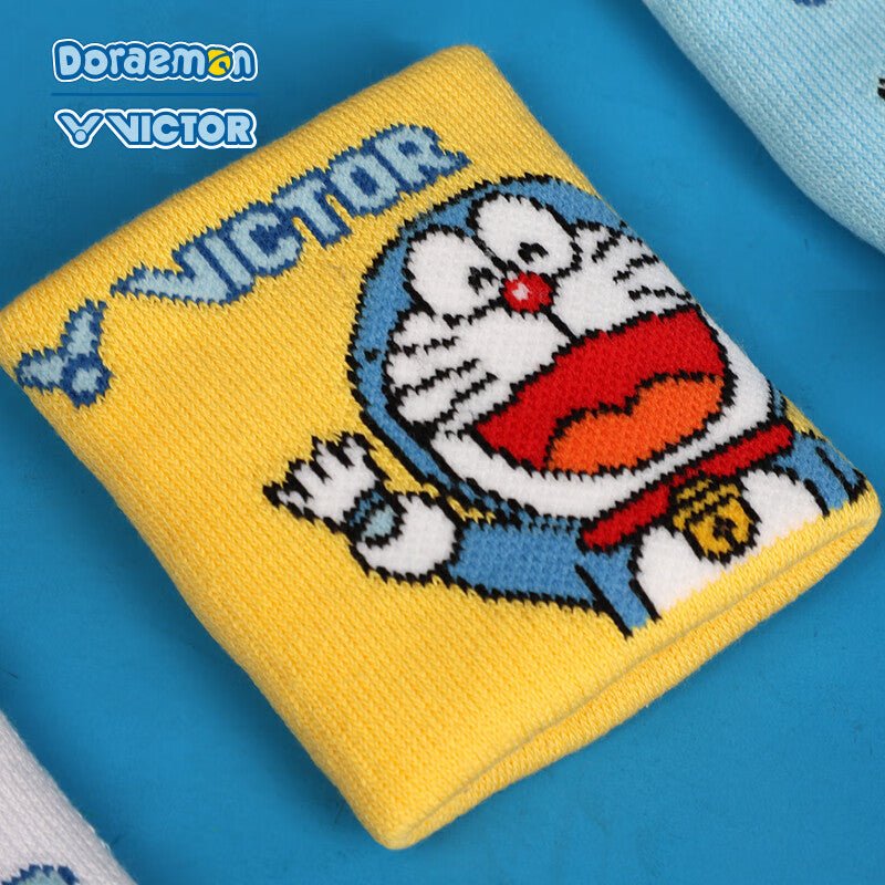 VICTOR x Doraemon Wrist Band SP508DRM Yellow - Gem Sports