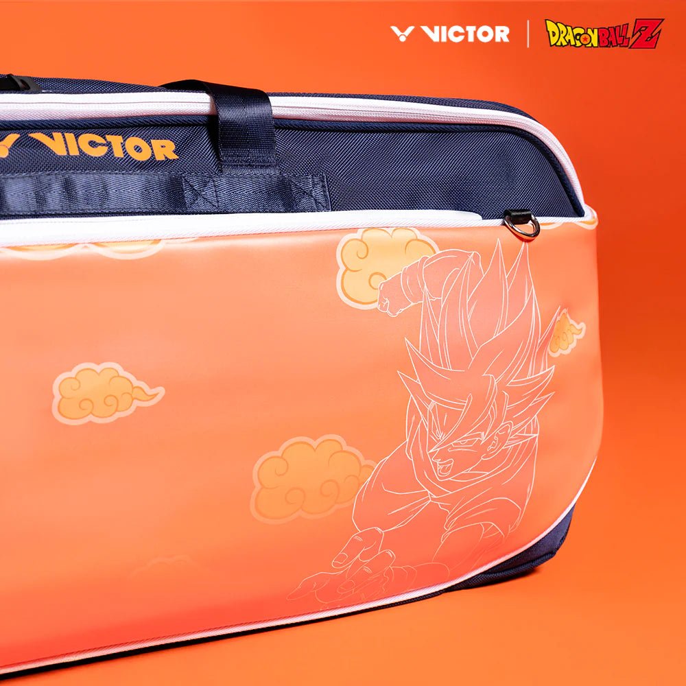VICTOR x Dragon Ball Z Racquet Bag (6 pcs) for Badminton & Tennis - BR5639DBZ - O Bright Marigold - Gem Sports
